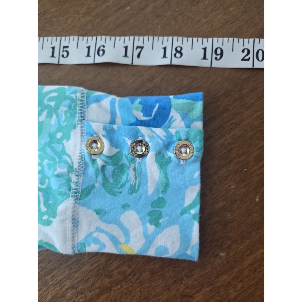 Lilly Pulitzer Sophiletta Dress Women's Small Blue Green Preppy Coastal Sophia - Picture 11 of 12